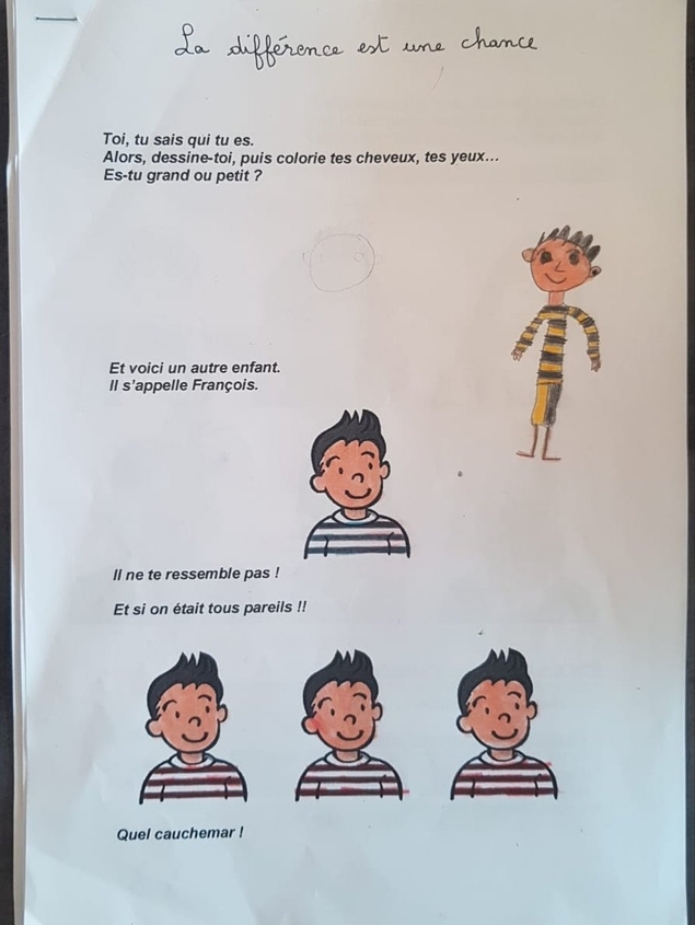 École : lavage de cerveau immigrationniste de nos enfants en CE1 !