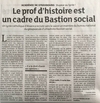 Un professeur d’Histoire voit sa carrière brisée à cause de son engagement et de ses idées