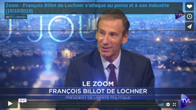 15/10/18 - TV Libertés - Interview de François de Lochner dans le Zoom de Martial Bild