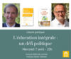 Conférence  le 7 avril : L'éducation intégrale, un défi politique