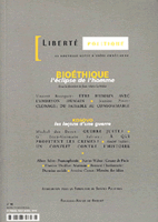 BIOETHIQUE - L'eclipse de l'homme