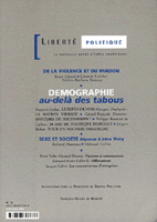 DEMOGRAPHIE - au-delà des tabous